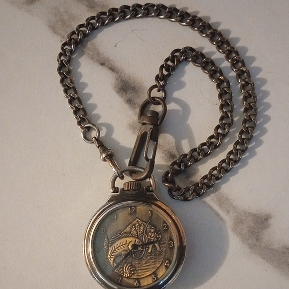 Source Unknown Silver and Gold Pocket Watch - Picture 1 of 5